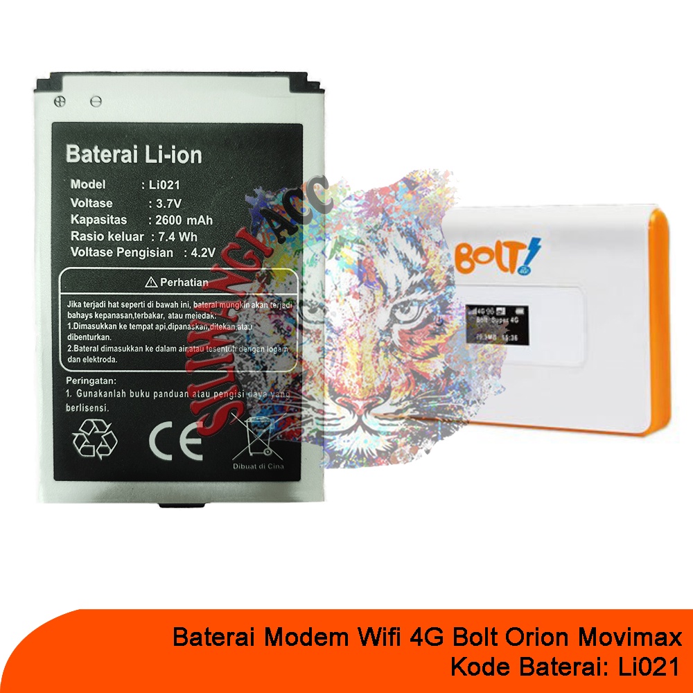 Jual Baterai Modem Wifi G Bolt Orion Movimax Li Shopee Indonesia