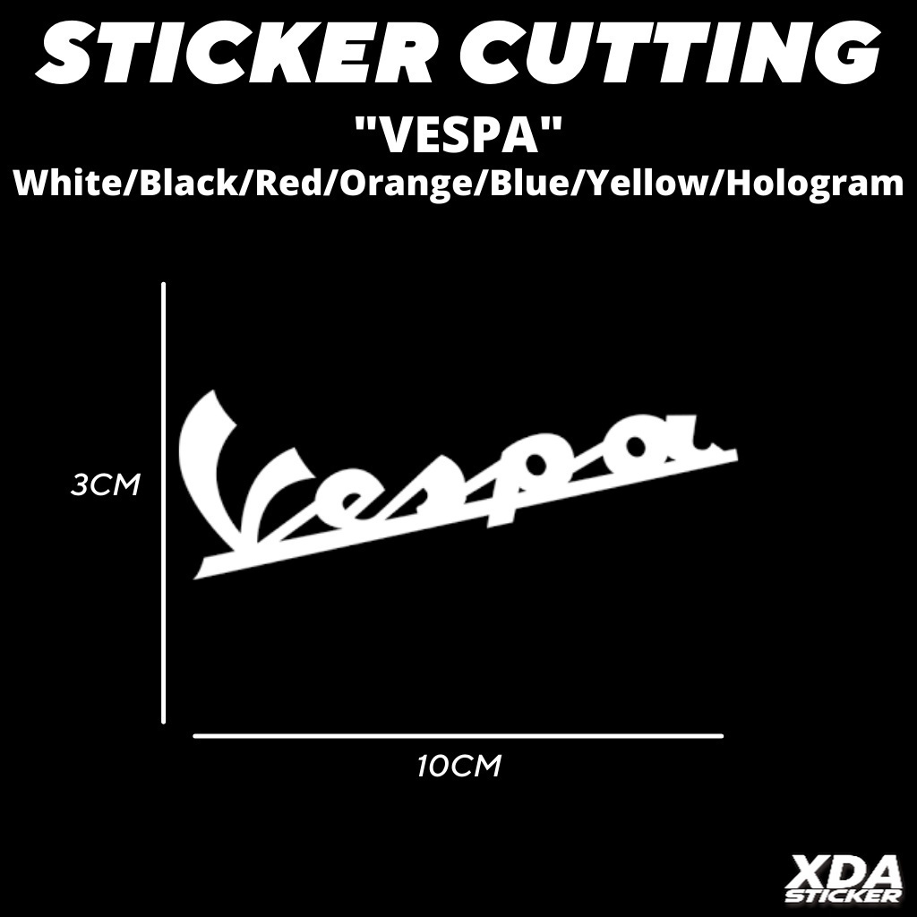 Jual Stiker Sticker Cutting Vespa Logo Shopee Indonesia