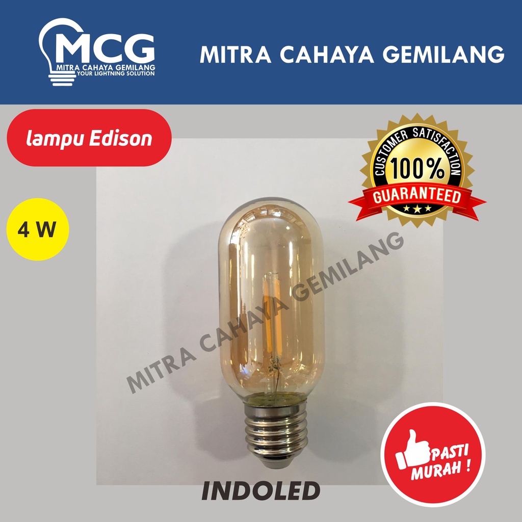 Jual Lampu Led Filamen Watt Edison T Vintage Bulb Filamen E