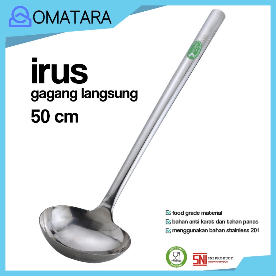 Jual KOMODO IRUS STAINLESS 38 CM TEBAL CENTONG STAINLESS UKURAN 38 CM