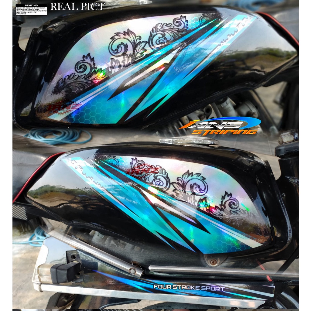 Jual STRIPING MOTOR GL MAX VARIASI HOLOGRAM STIKER GL MAX GL PRO GL