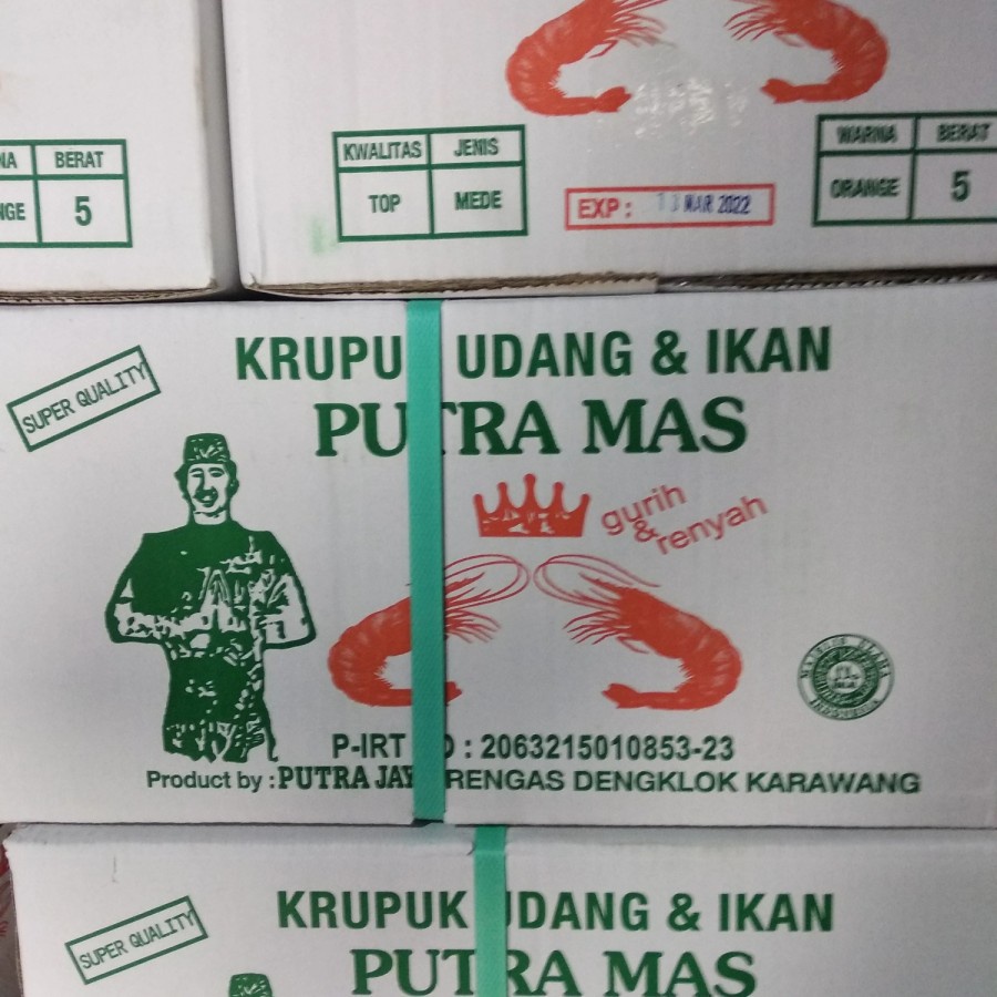 Jual Krupuk Kerupuk Udang Putra Mas Kg Jenis Mede Sabit Kancing