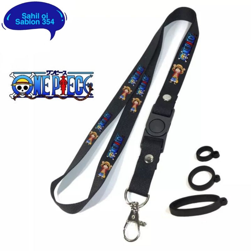 Jual Tali Lanyard Anime Onepice Lanyard One Piece Distro Gantungan