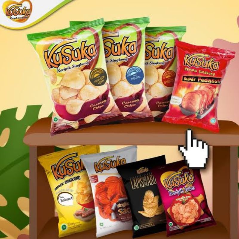 Jual KUSUKA KERIPIK SINGKONG 60GR Shopee Indonesia