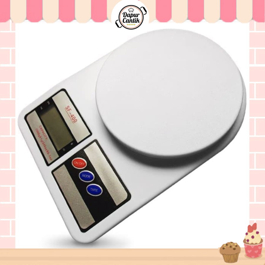 Jual Timbangan Dapur Digital Kitchen Scale SF 400 10kg Timbangan Kue