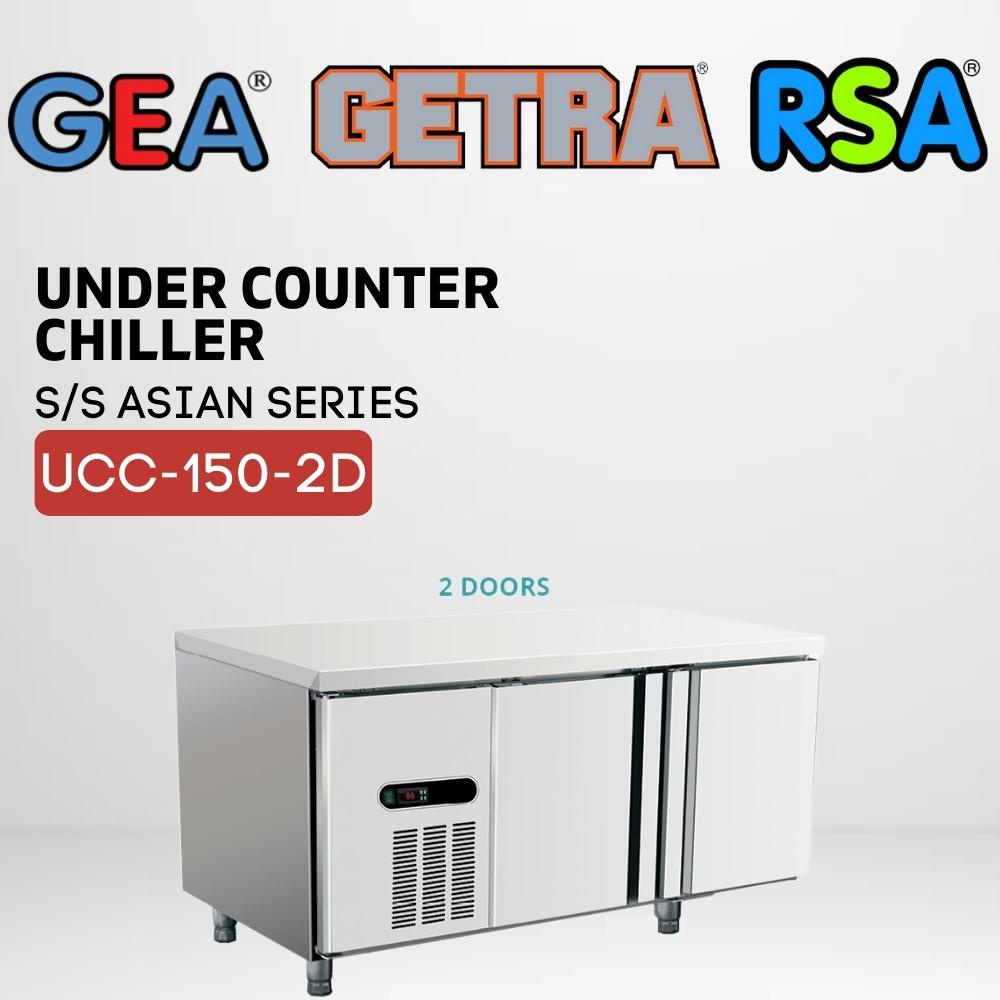 Jual UNDERCOUNTER CHILLER GEA UCC 150 2D LEMARI PENDINGIN 2 PINTU