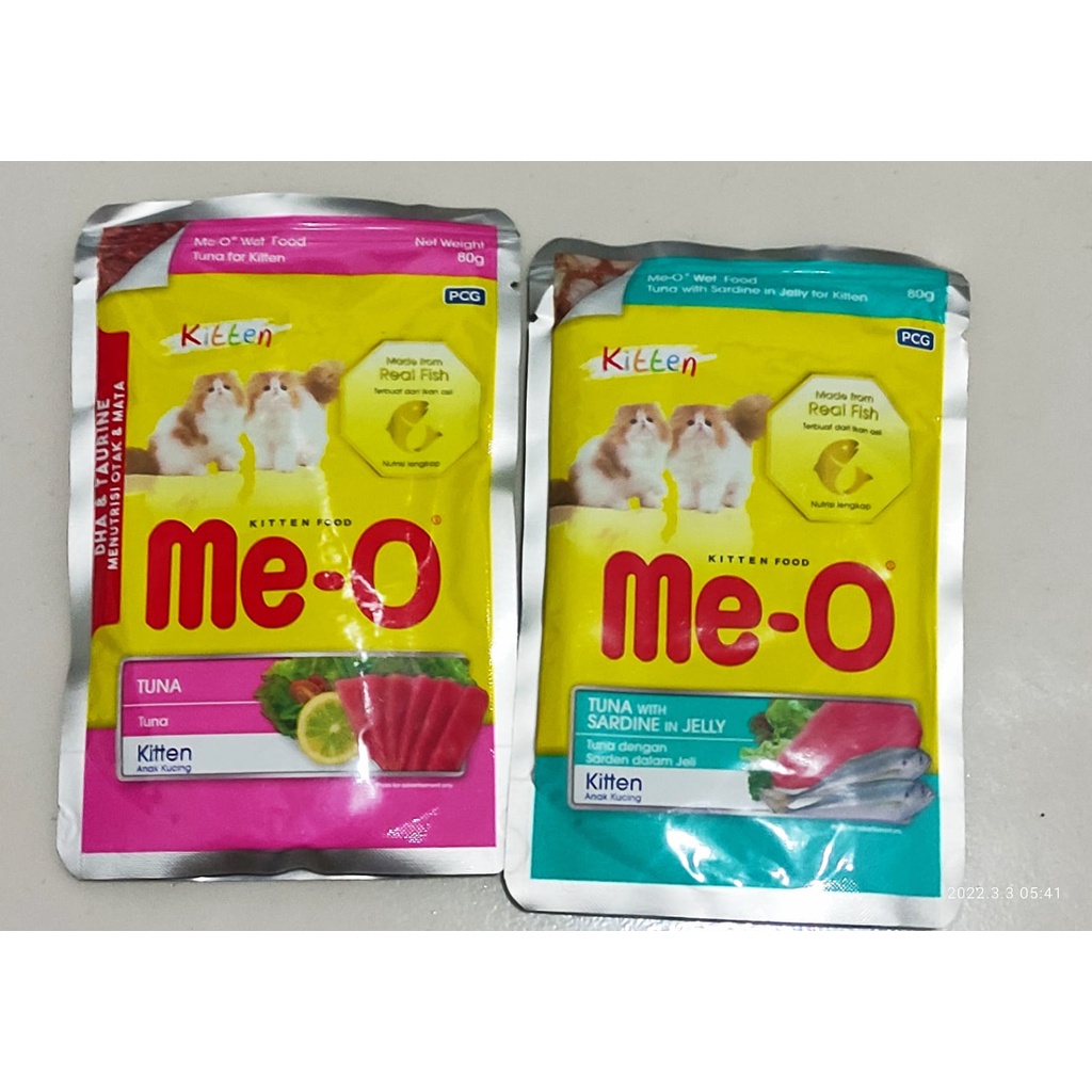 Jual Me O Meo Makanan Basah Kucing Pouch Kitten 80 Gr Me O Pouch