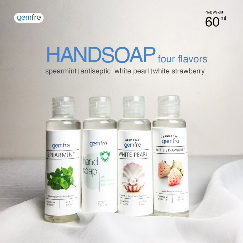 Jual Gemfre Handsoap Handwash Travel Size Ml Sabun Cuci Tangan White