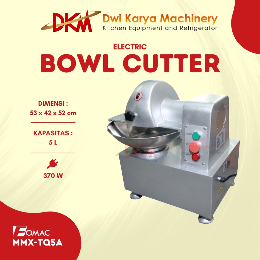 Jual Mesin Pengaduk Daging Bowl Cutter MMX TQ5A Fomac Shopee Indonesia