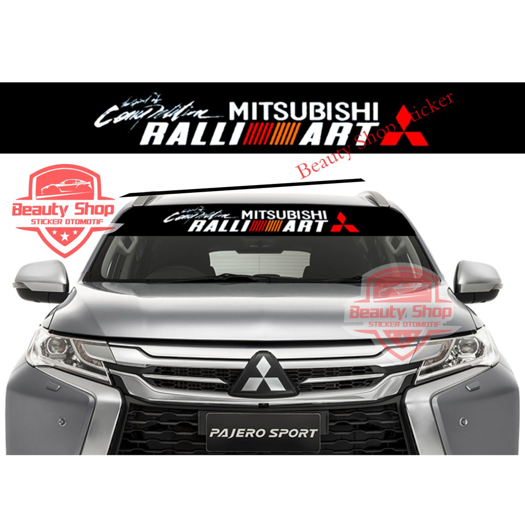 Jual STIKER RALLIART MITSUBISHI STICKER KACA MOBIL MITSUBISHI XPANDER