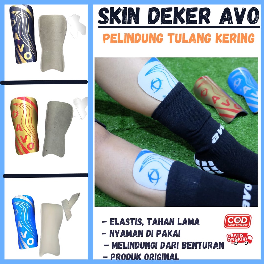 Jual Skin Deker Shin Guard Deker Lakop AVO Decker Dekker Shinguard