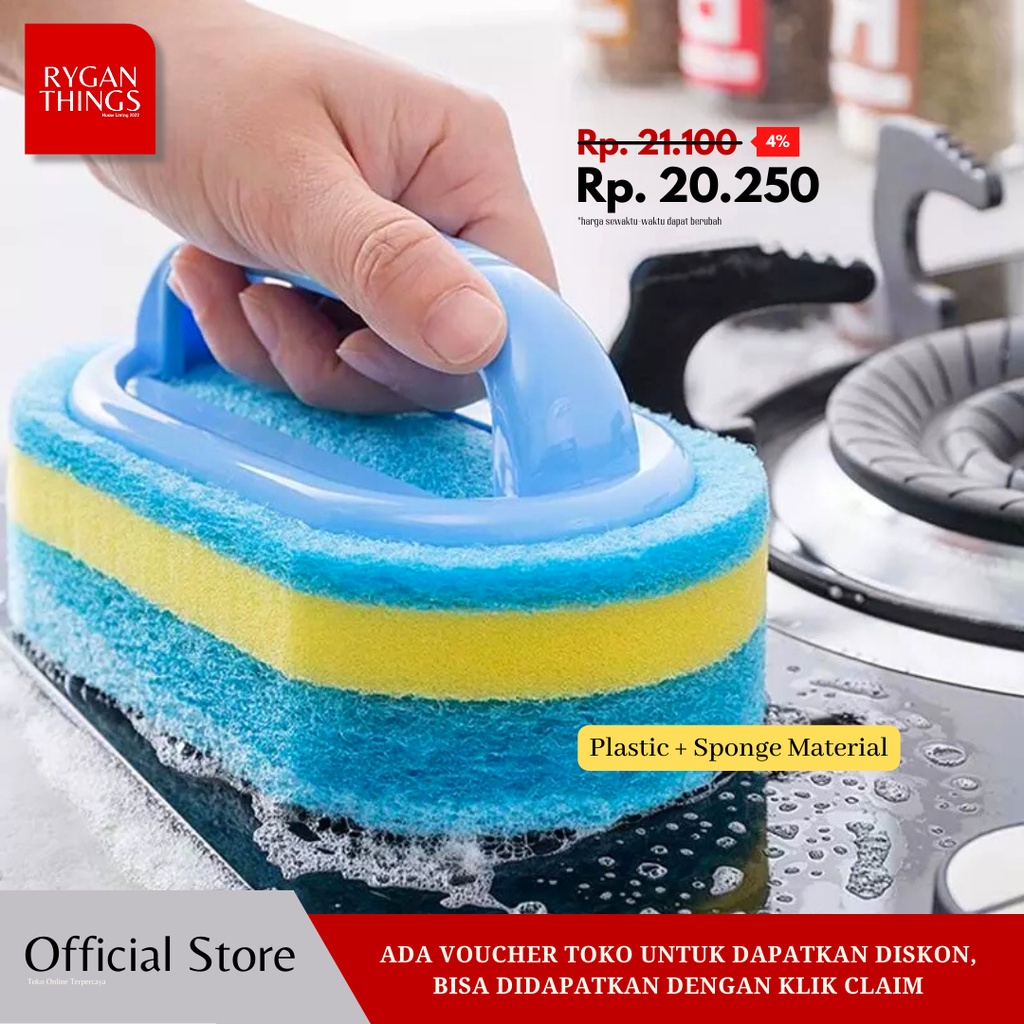 Jual Sikat Pembersih Serbaguna Kamar Mandi Wc Dapur Wastafel Sponge