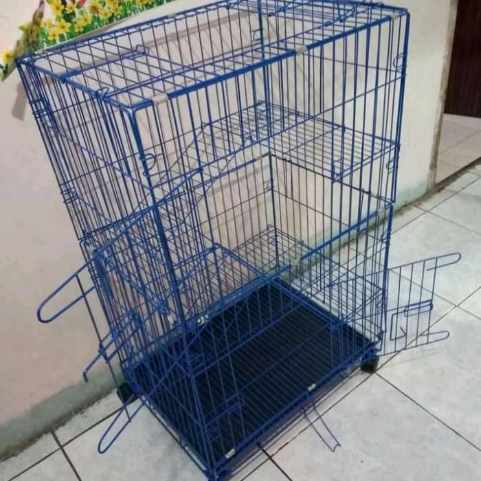 Jual Kandang Kandang Kucing 3Tingkat Besar 95Cm Ketebalan No 1 Kokoh