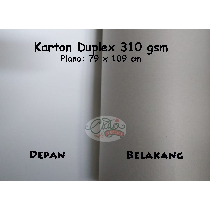 Jual Kertas Karton Duplex Tebal 310gsm Plano 79 X 109cm Shopee