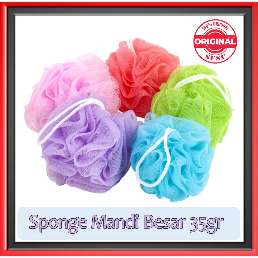 Jual Spons Mandi Jaring Bulat Besar Bath Sponge Shopee Indonesia