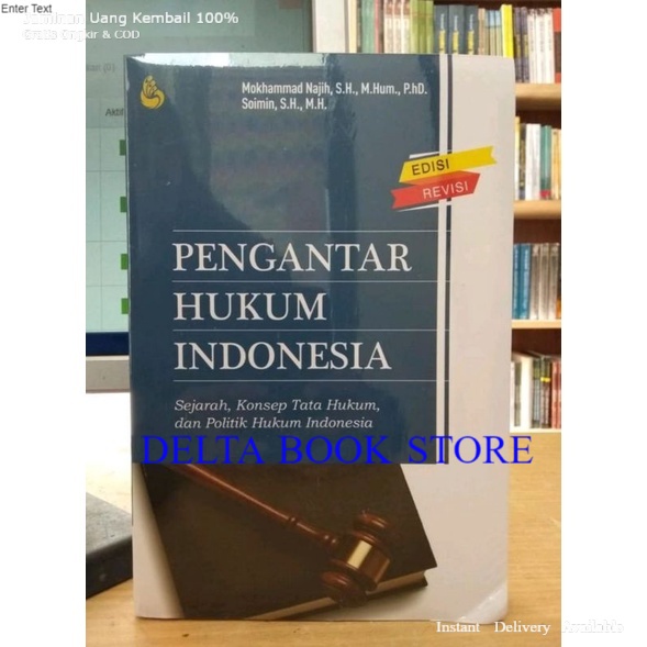 Jual Pengantar Hukum Indonesia Edisi Revisi By Mokhammad Najih Shopee