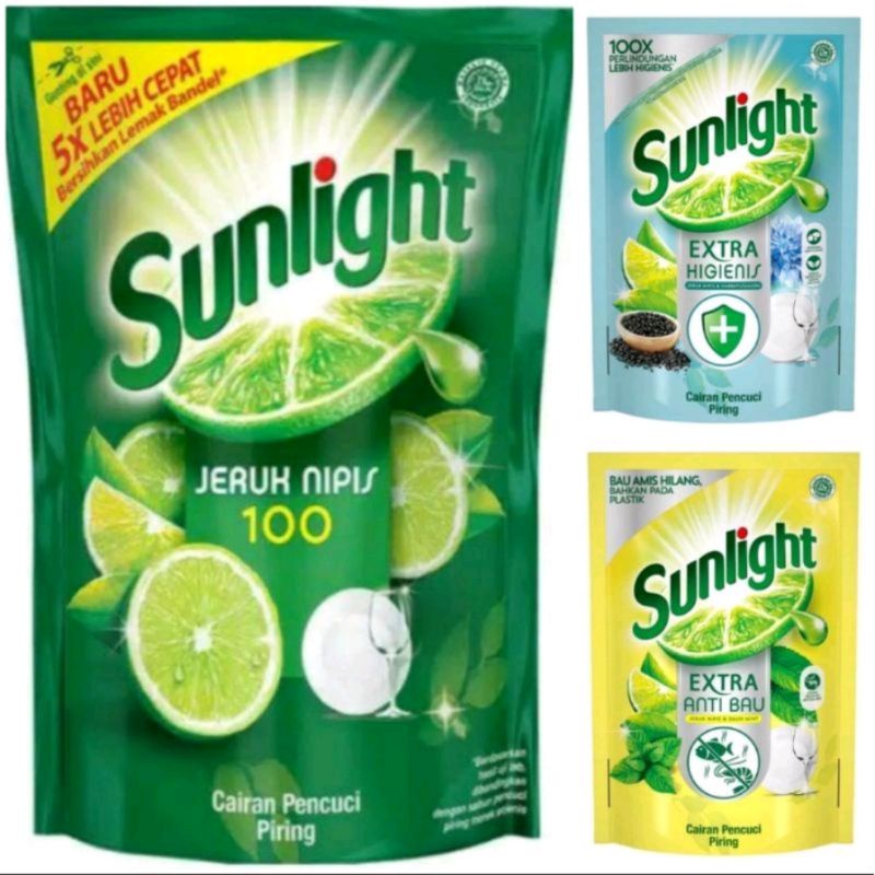 Jual Sunlight Cairan Pencuci Piring Jeruk Nipis 100 Daun Mint 755Ml