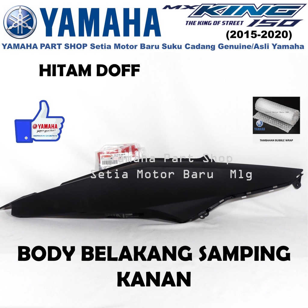 Jual Cover Body Bodi Samping Belakang Mx King Mxking Hitam Doff Mat