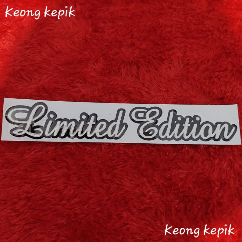 Jual STIKER STICKER KECIL CUTTING EMBLEM TULISAN LIMITED EDITION TIMBUL