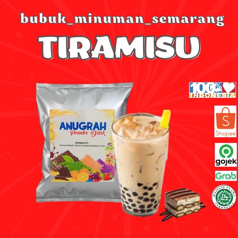 Jual BUBUK MINUMAN TIRAMISU Reguler 500gr Shopee Indonesia