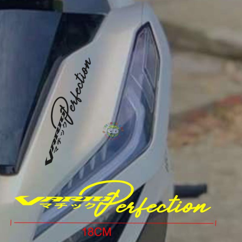 Jual Stiker Motor Vario Perfection Kanji Japan Text Matic Stiker