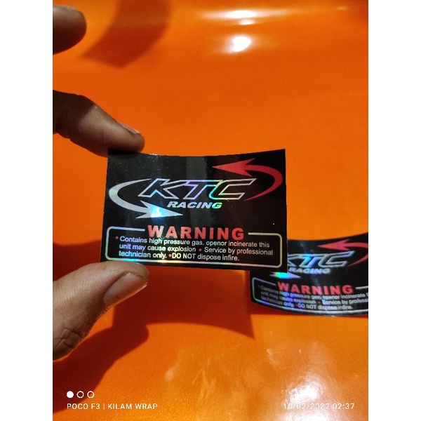 Jual Sticker Shock Ktc Set Kanan Kiri Shopee Indonesia