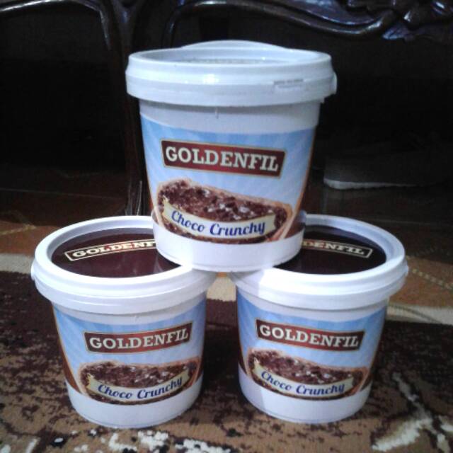 Jual Selai Coklat Crunchy Goldenfill 1 Kilo Ember Pail Shopee Indonesia