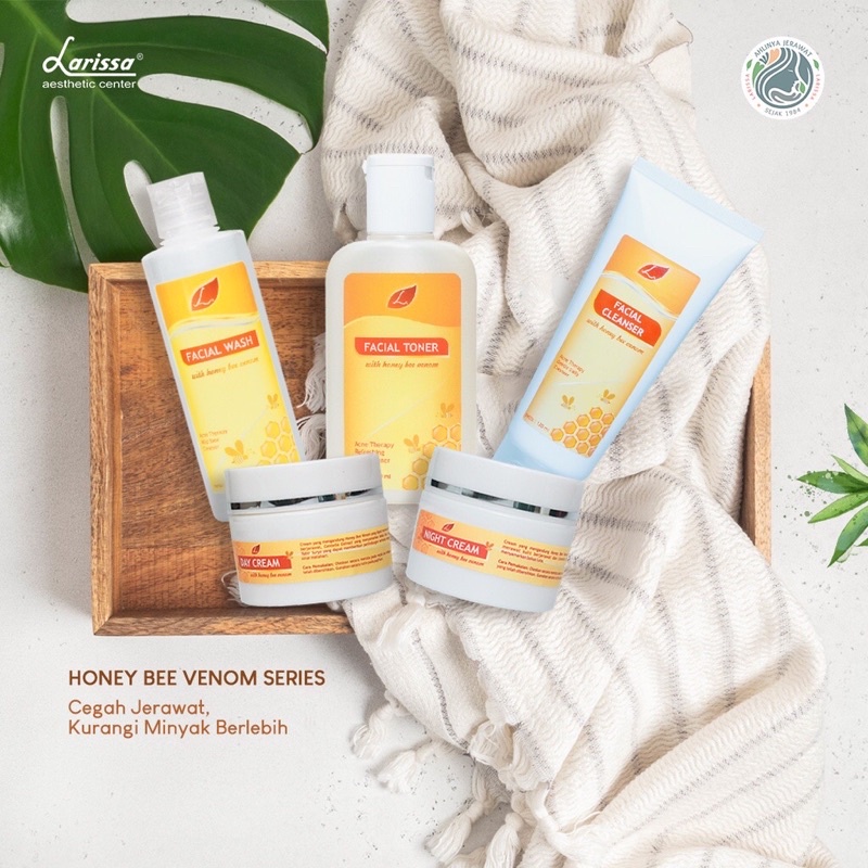 Jual LARISSA PAKET HONEY BEE VENOM ACNE JERAWAT THERAPY SERIES