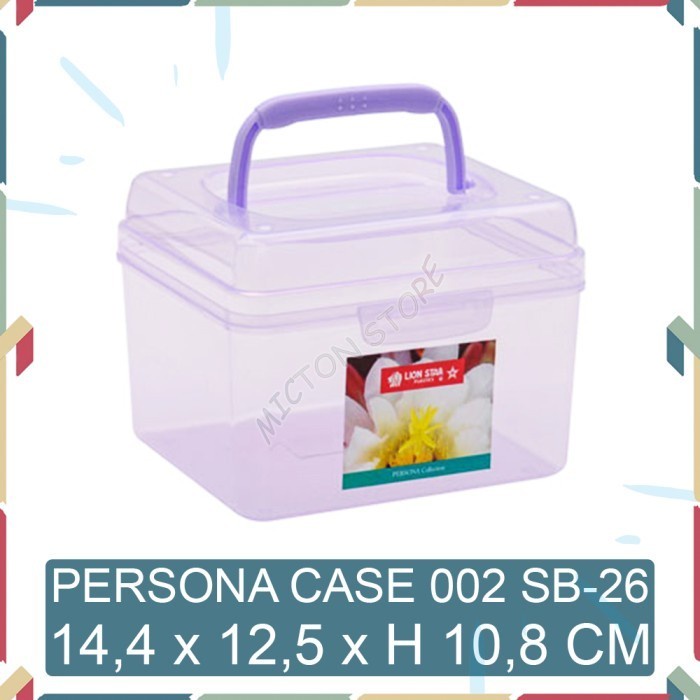 Jual MICTON Lion Star Kotak Serbaguna Transparan Persona Case 002 SB 26