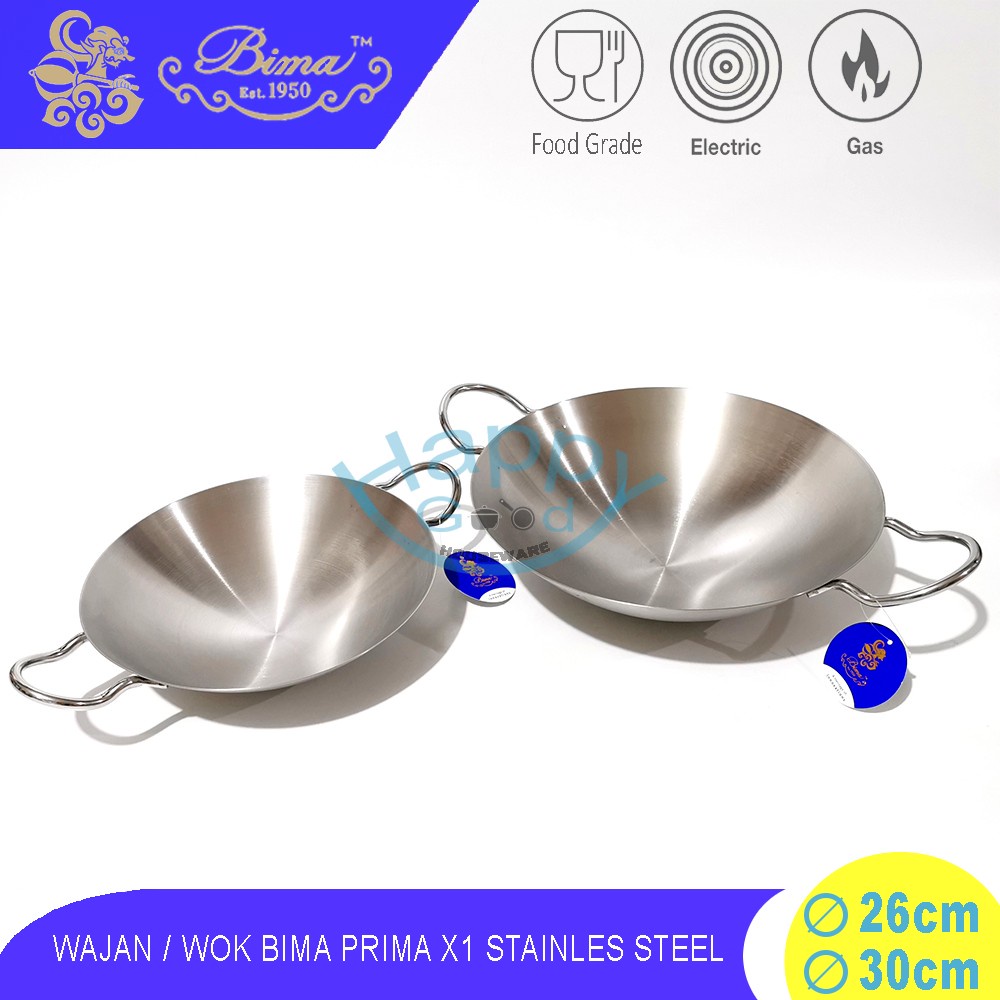 Jual BIMA PRIMA X1 ELEMENT 26 30CM WAJAN WAJAN PENGGORENGAN STAINLESS