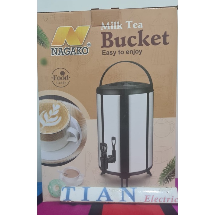 Jual NAGAKO Bucket Milk Tea Termos Air 8 10 12 Liter Shopee