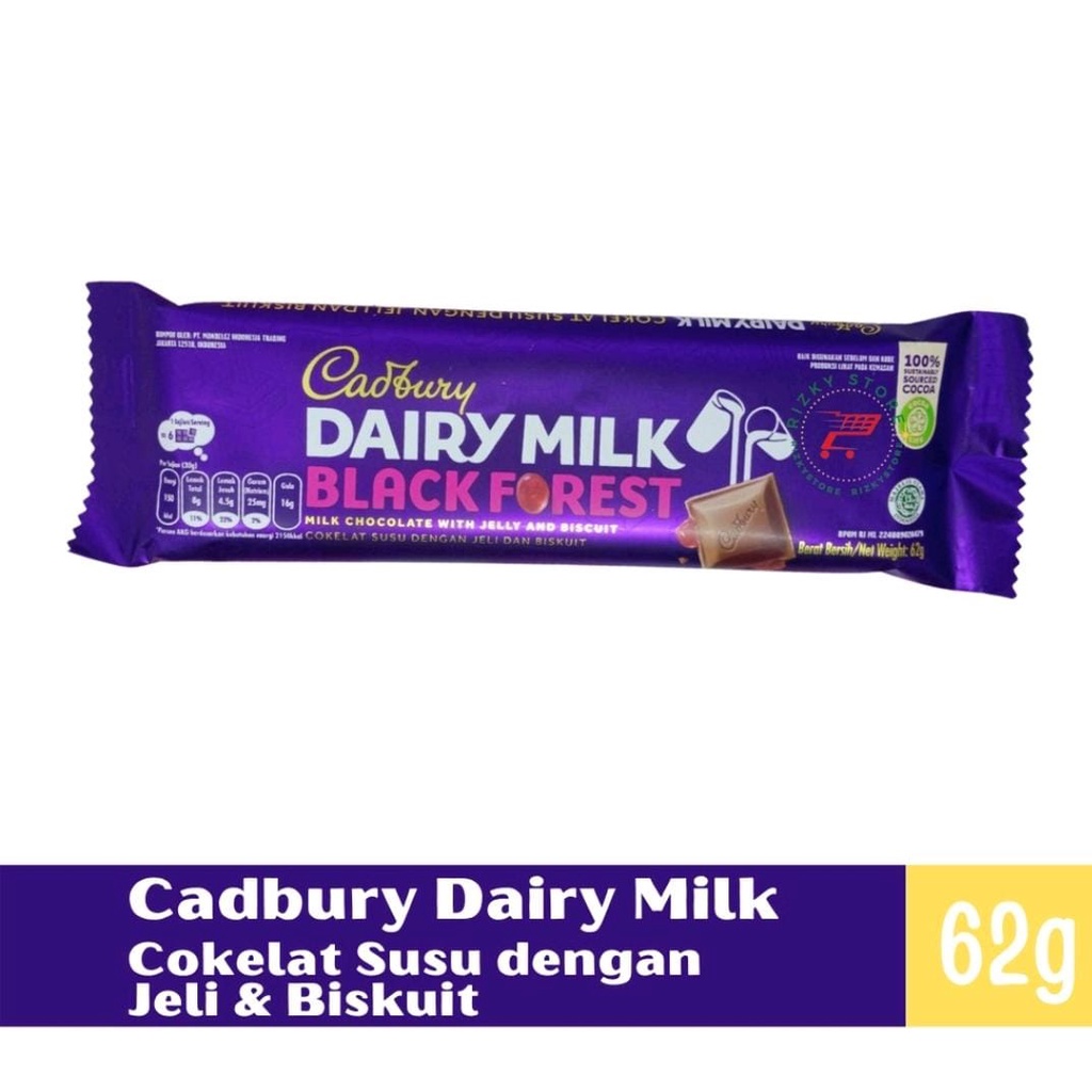 Jual Cadbury Dairy Milk Black Forest Gr Shopee Indonesia