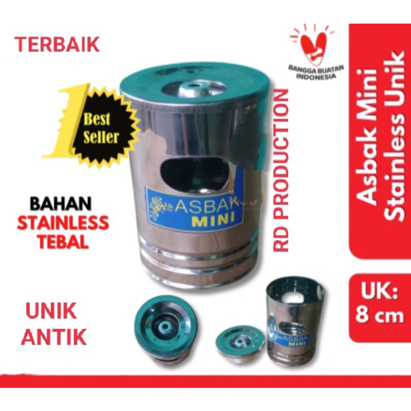 Jual Asbak Stainless Asbak Rokok Stenlis Anti Karat Asbak Unik Gaya