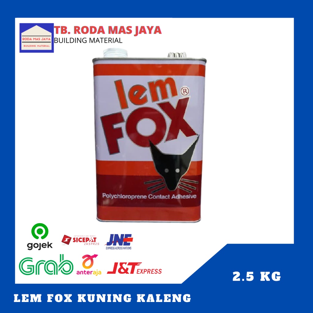 Jual Lem Fox Perekat Fox Kuning Galon 2 5kg Shopee Indonesia