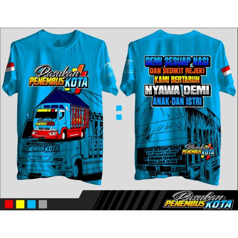 Jual COD Kais Truk Mbois PASUKAN DRIVER PENEMBUS KOTA Original Kaos