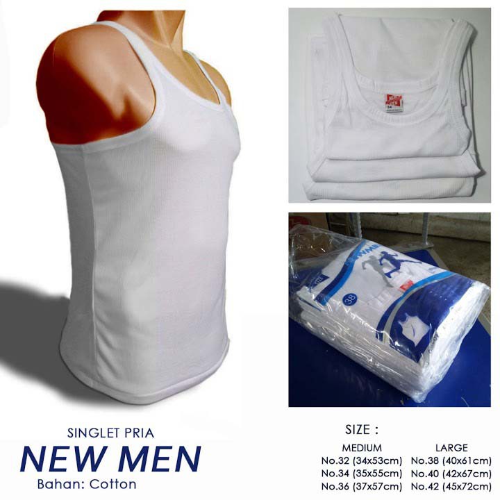 Jual Singlet Kaos Dalam Pria Dewasa Newmen Shopee Indonesia