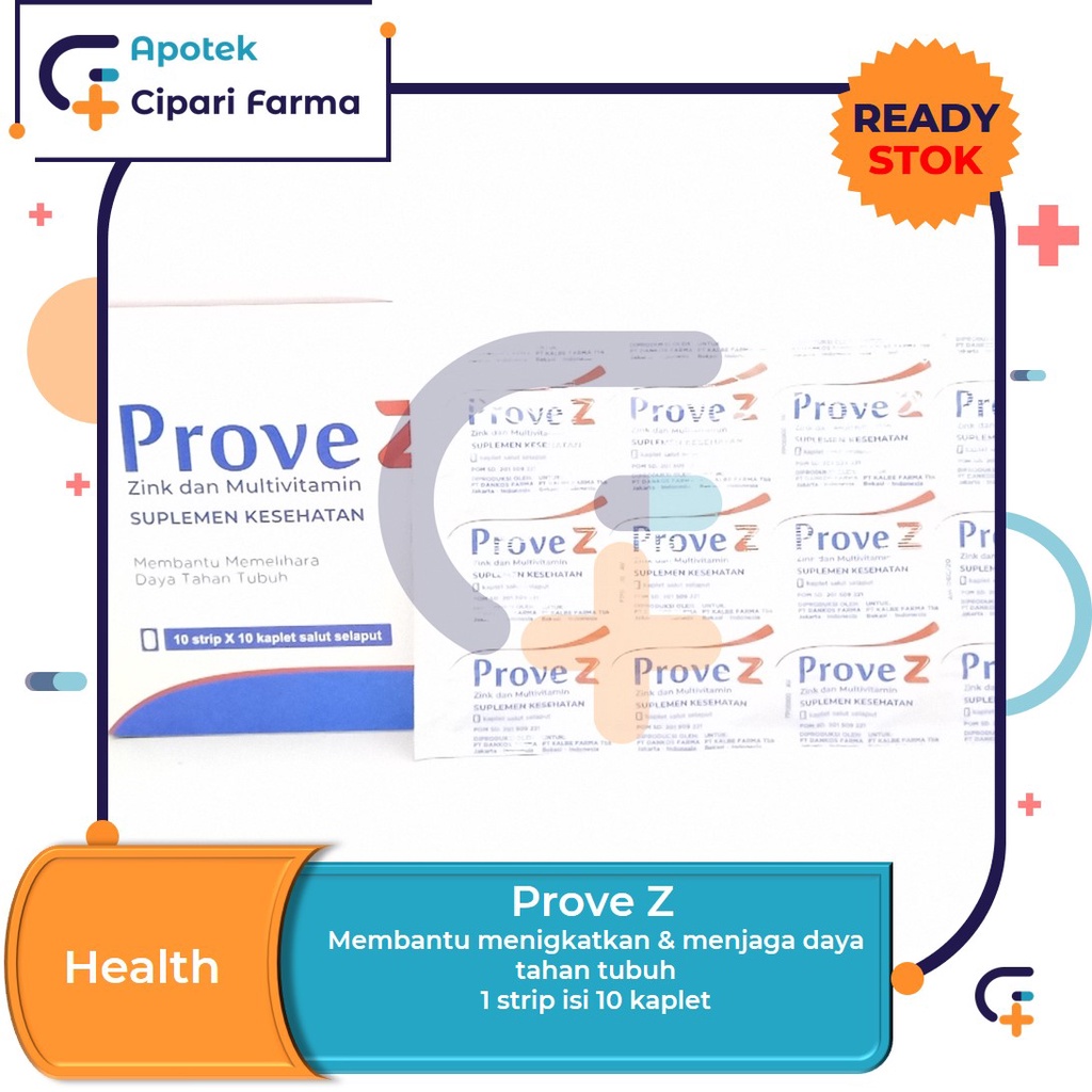 Jual Prove Z Suplemen Obat Multivitamin Mineral Zinc Daya Tahan Tubuh 1