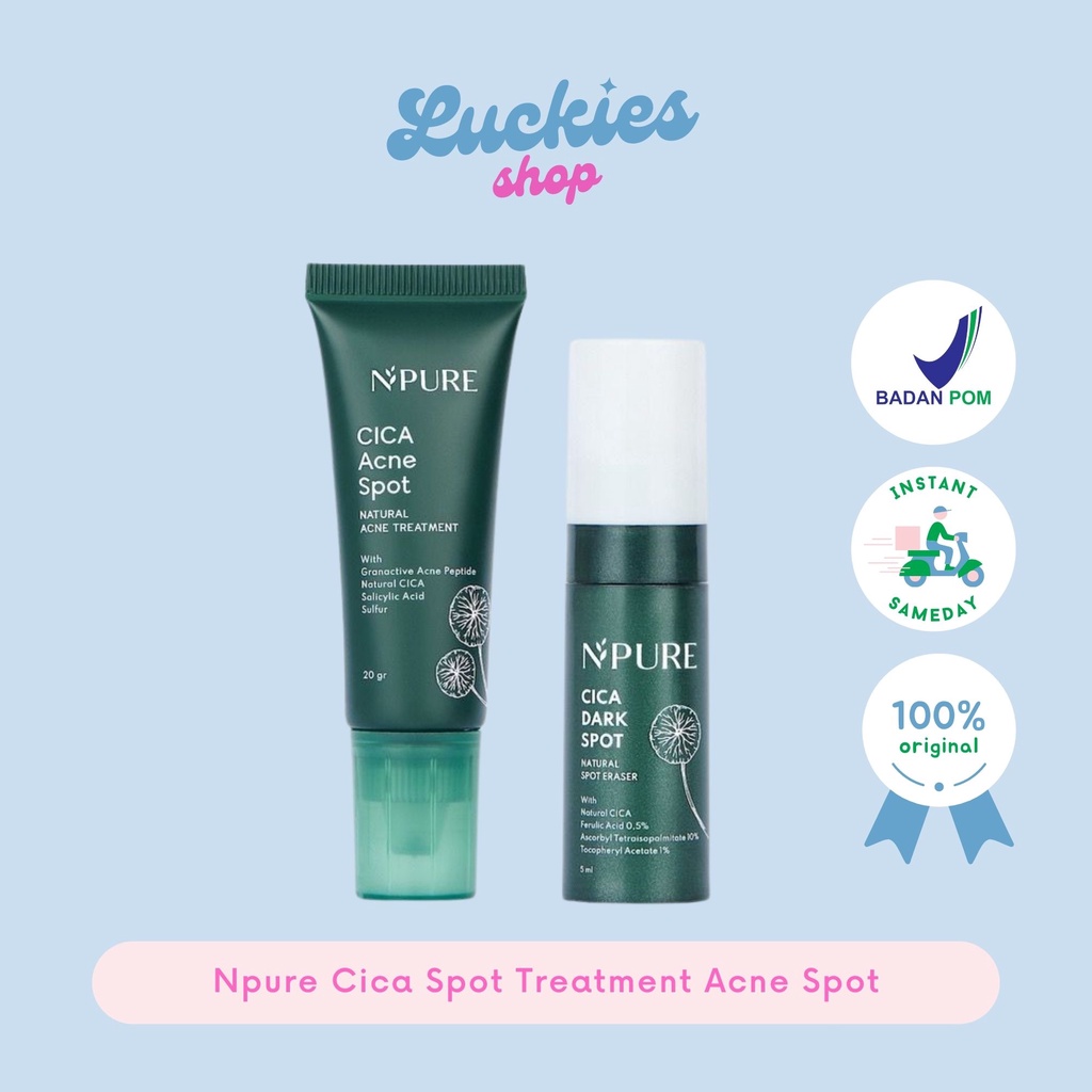 Jual BPOM Npure Cica Spot Treatment Acne Spot Dark Spot Krim Totol