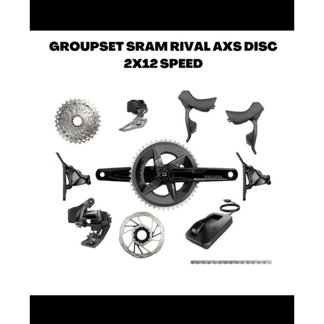 Jual Grupset Sram Rival Axs Hrd X Groupset Speed Sepeda Roadbike