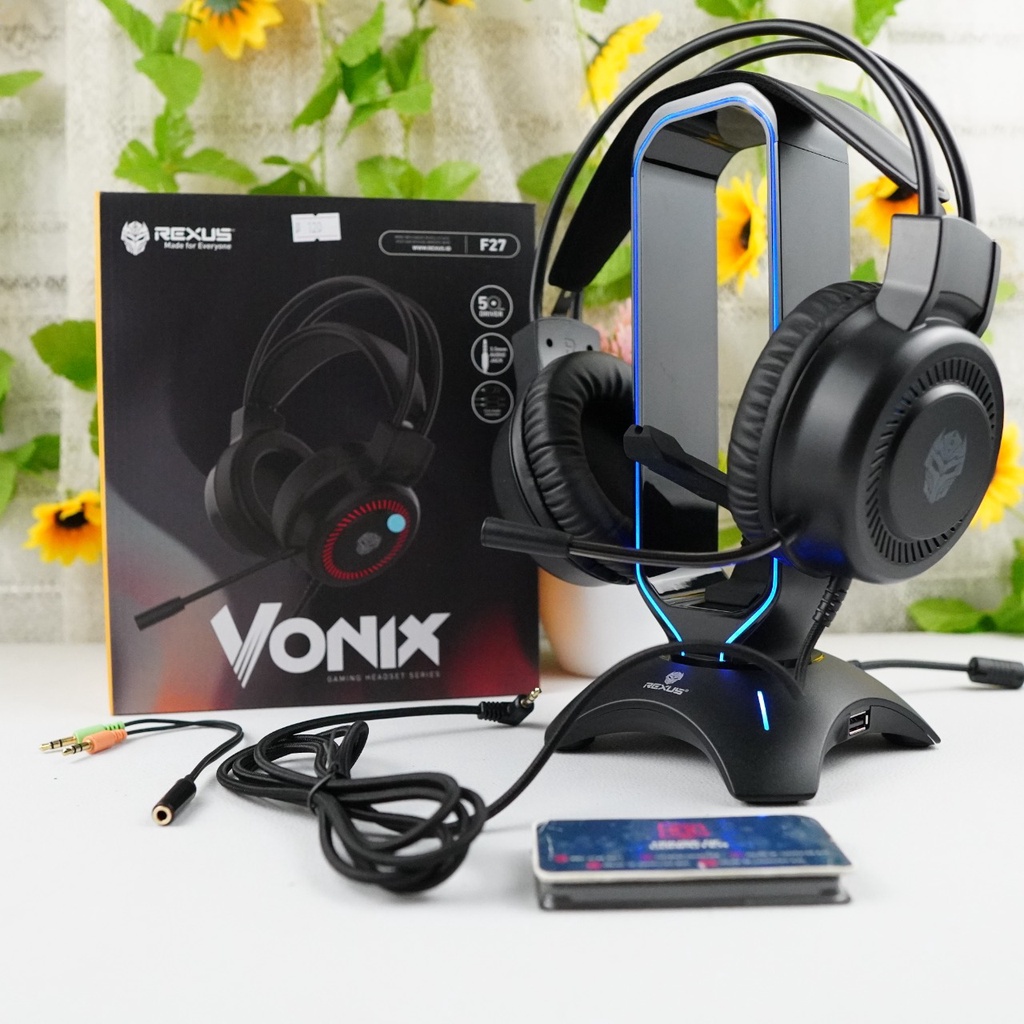 Jual Headset Gaming Rexus Vonix F Biru Dan Merah Free Audio