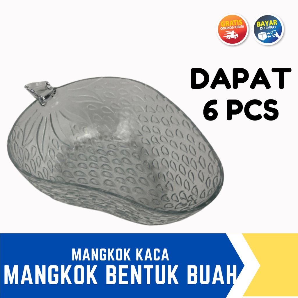 Jual Mangkok Kaca Hias Bentuk Buah Isi Pcs Mangkok Mangkuk Makan