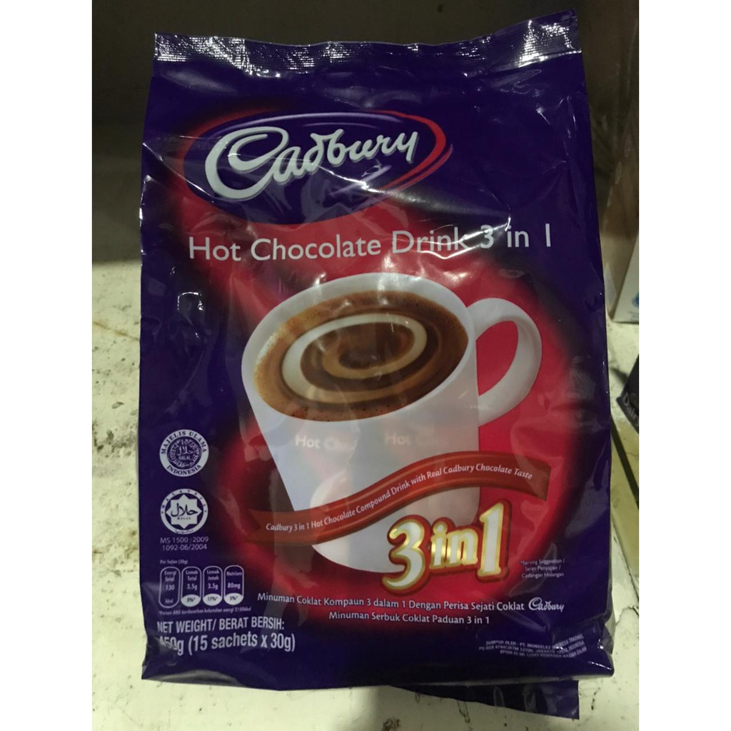 Jual Cadbury Hot Chocolate Drink In Sachet X G Shopee Indonesia