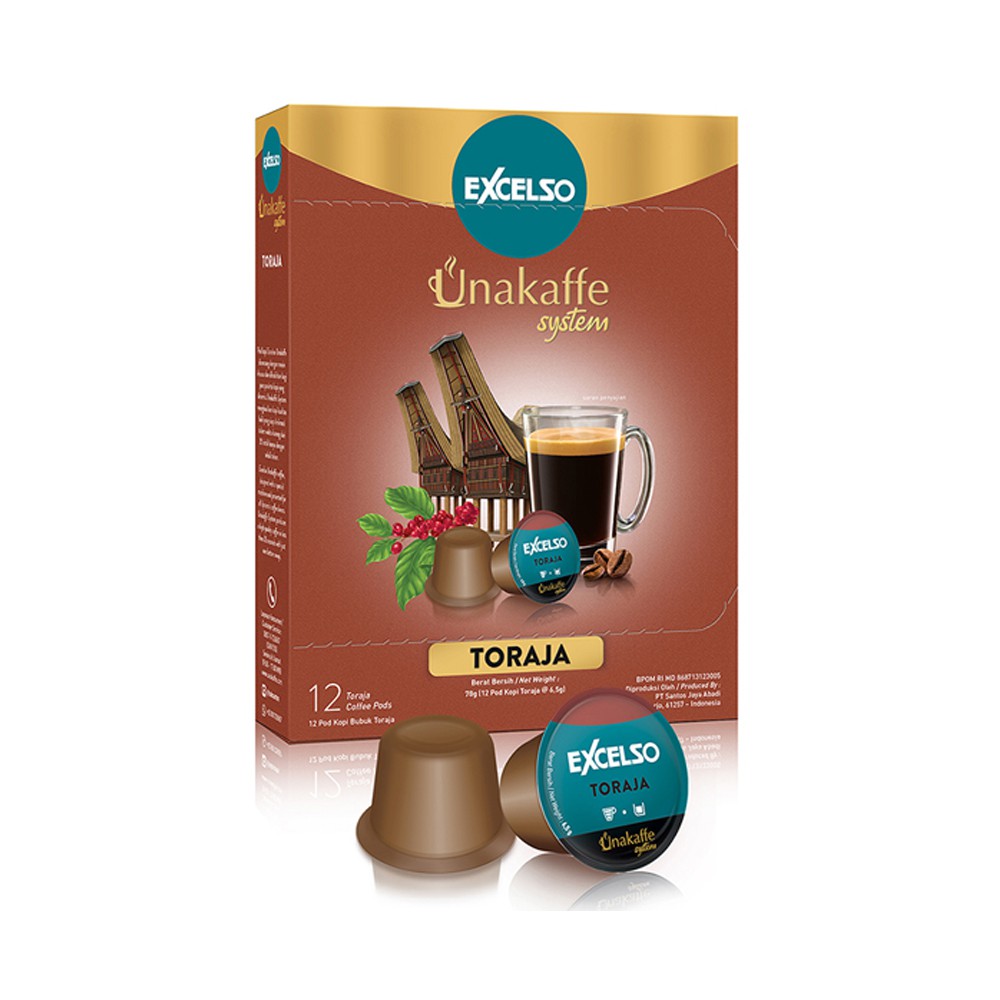 Jual Excelso Unakaffe Kopi Kapsul Toraja Pod Gram Shopee