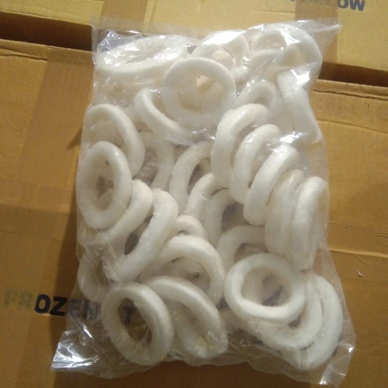 Jual CUMI RING KUPAS FROZEN CALAMARI RING PER 1 KG Shopee Indonesia