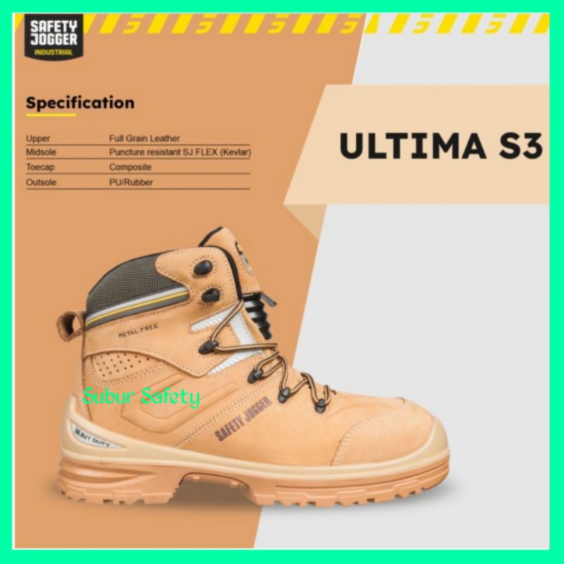 Jual Sepatu Safety Jogger Ultima S3 Original Safety Shoes Jogger