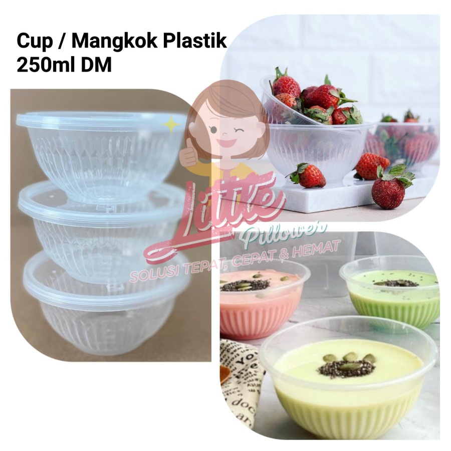 Jual Lpd Isi Pcs Cup Puding Ml Gerigi Cup Bening Mangkok Bulat