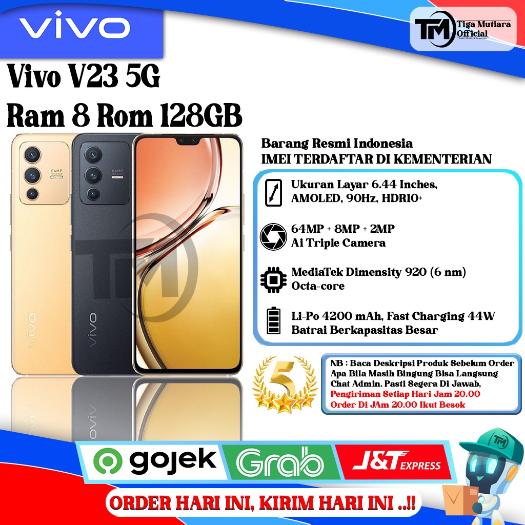 Jual Vivo V23 5G Ram 8 Rom 128GB Segel Original Bergaransi Resmi