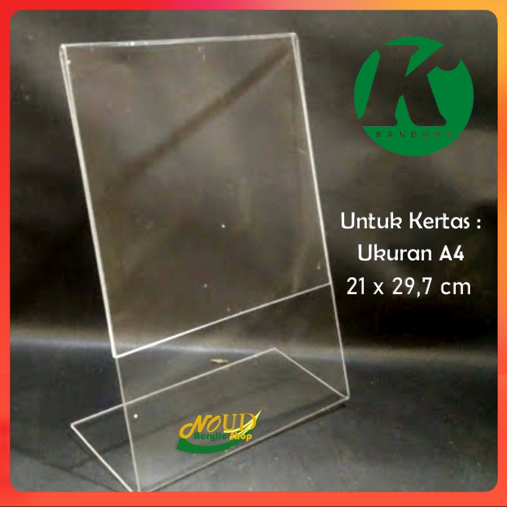 Jual PILIHAN Tent Holder Tempat Brosur Akrilik Acrylic Tent Card