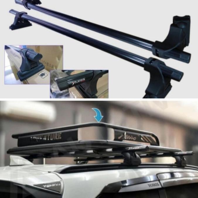 Jual Paket Roof Rack Rak Bagasi Dan Cross Bar Jepit Body Ford Ranger