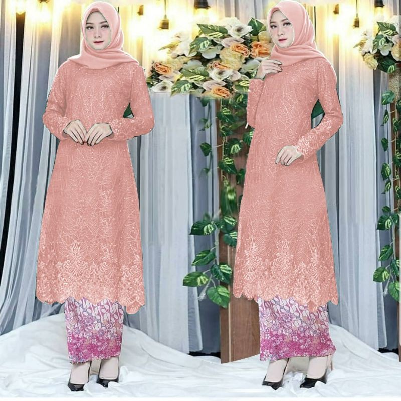 Jual Kebaya Brokat Semi Prancis Katun Bahan Kebaya Semi France Corneli